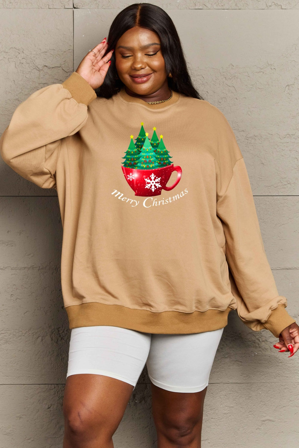 Simply Love Full Size MERRY CHRISTMAS Graphic Sweatshirt