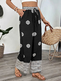 Boho Print Wide Leg Pants 100100062251680 35 Affordable Fashion Under $100 Jerry's Apparel 
