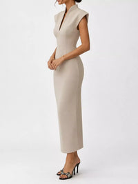 Slit Sleeveless Bodycon Midi Dress 101001165760167 45 Gifts for Her Jerry's Apparel 