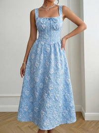 Floral Tie-Front A-Line Midi Dress 100100033507143 47 Affordable Fashion Under $100 Jerry's Apparel 