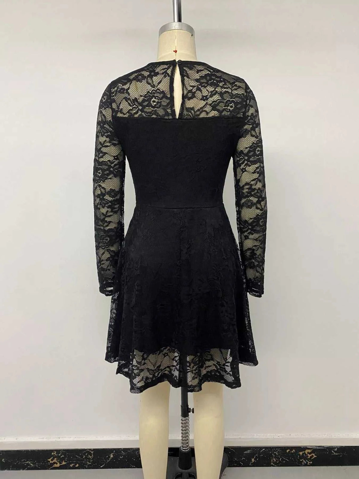 Elegant Lace Long Sleeve Mini Dress 100100416267277 48 Affordable Fashion Under $100 Jerry's Apparel 