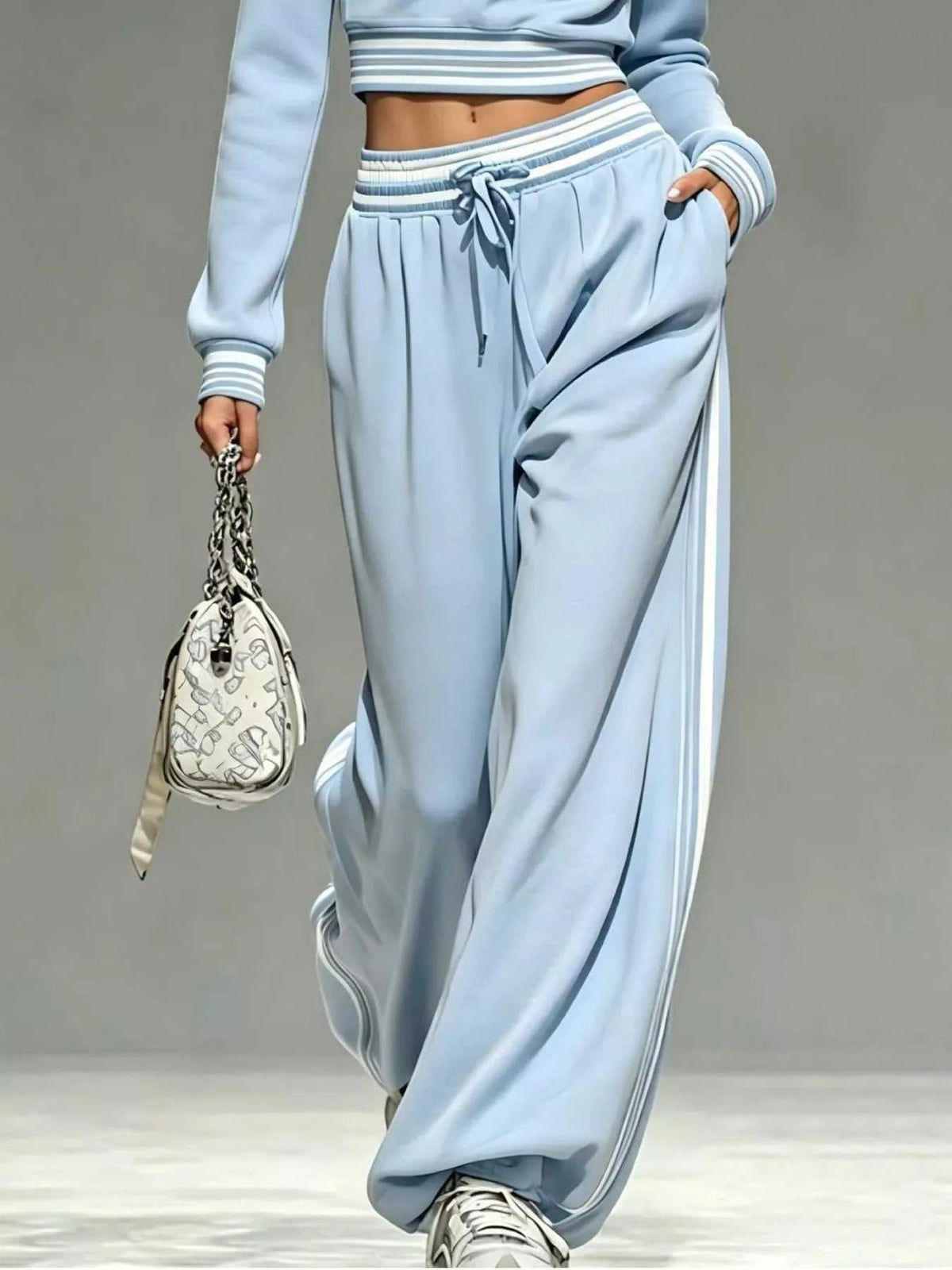 Full Size Half Zip Cropped Top and Pants Set Plus Size 101001454069686 52 Affordable Fashion Under $100 Jerry's Apparel 