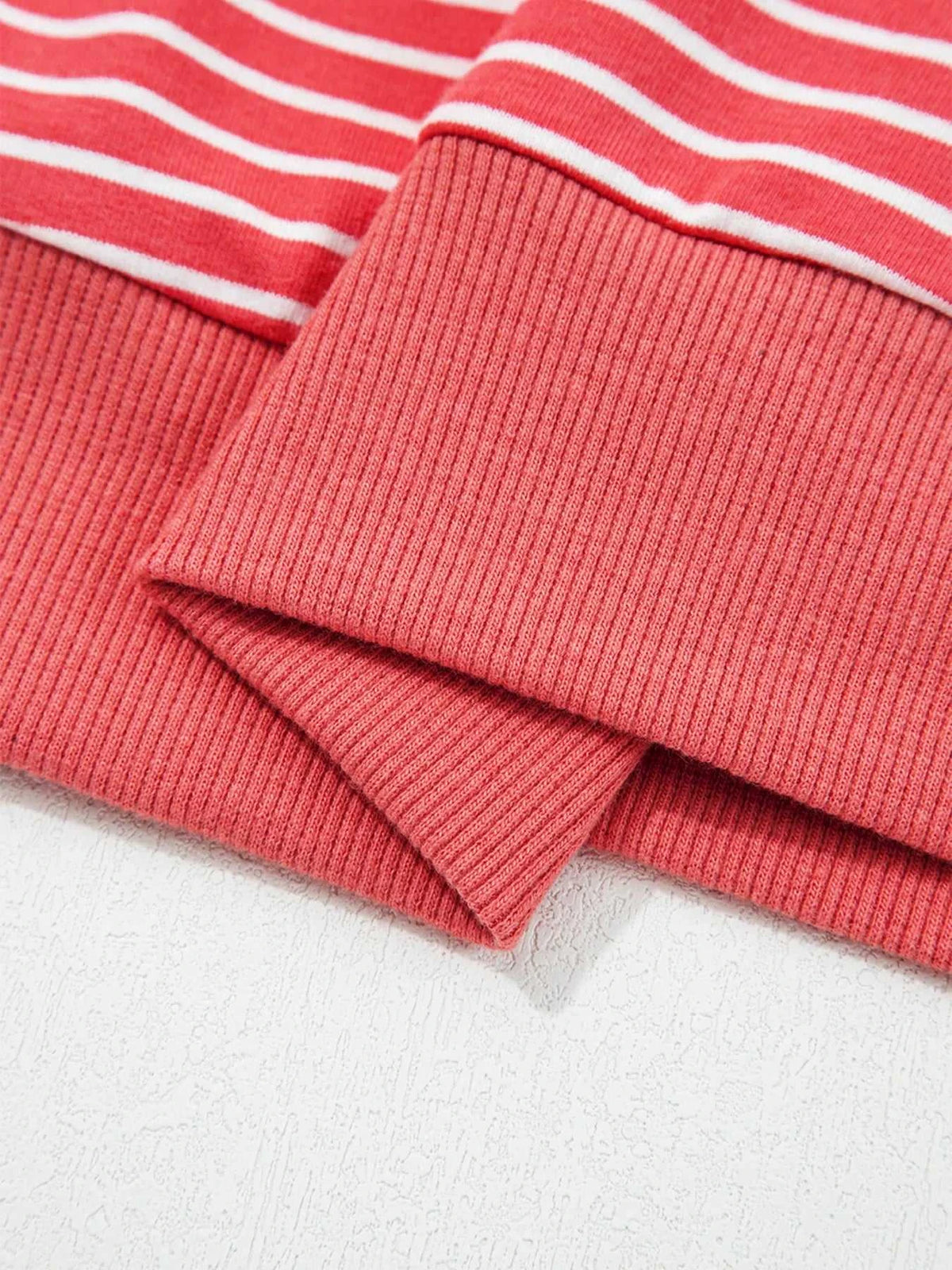 Striped Puff Sleeve Hoodie with Drawstring 100100531994903 47 Affordable Fashion Under $100 Jerry's Apparel 