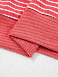 Striped Puff Sleeve Hoodie with Drawstring 100100531994903 47 Affordable Fashion Under $100 Jerry's Apparel 