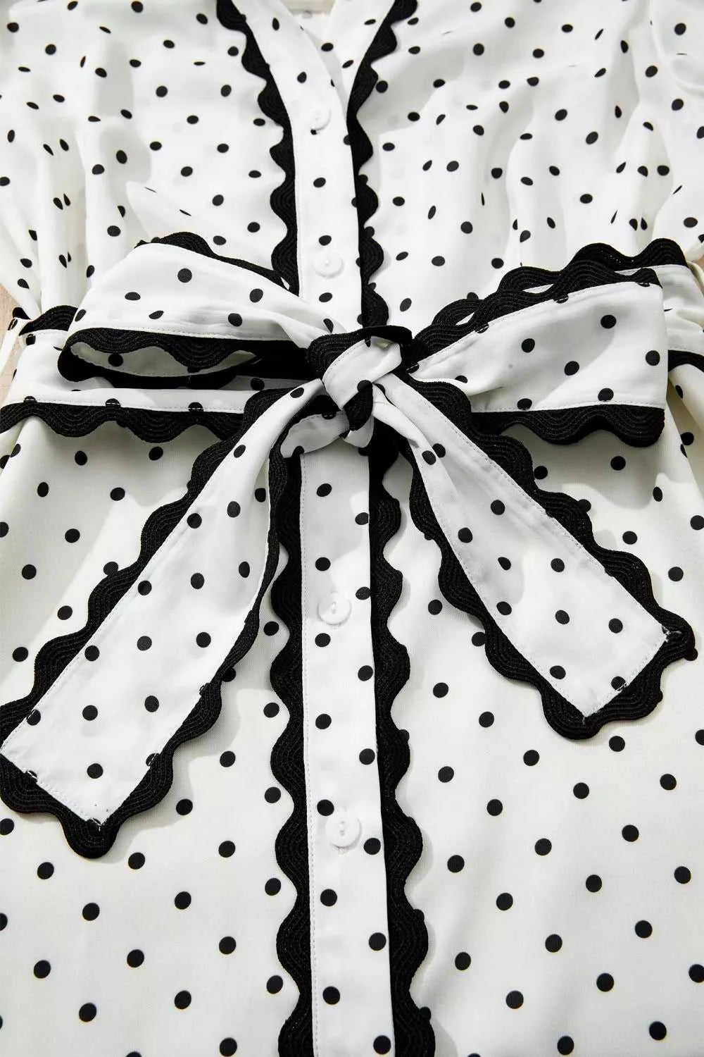 Polka Dot Half Sleeve Midi Dress 100100716011023 79 Affordable Fashion Under $100 Jerry's Apparel 