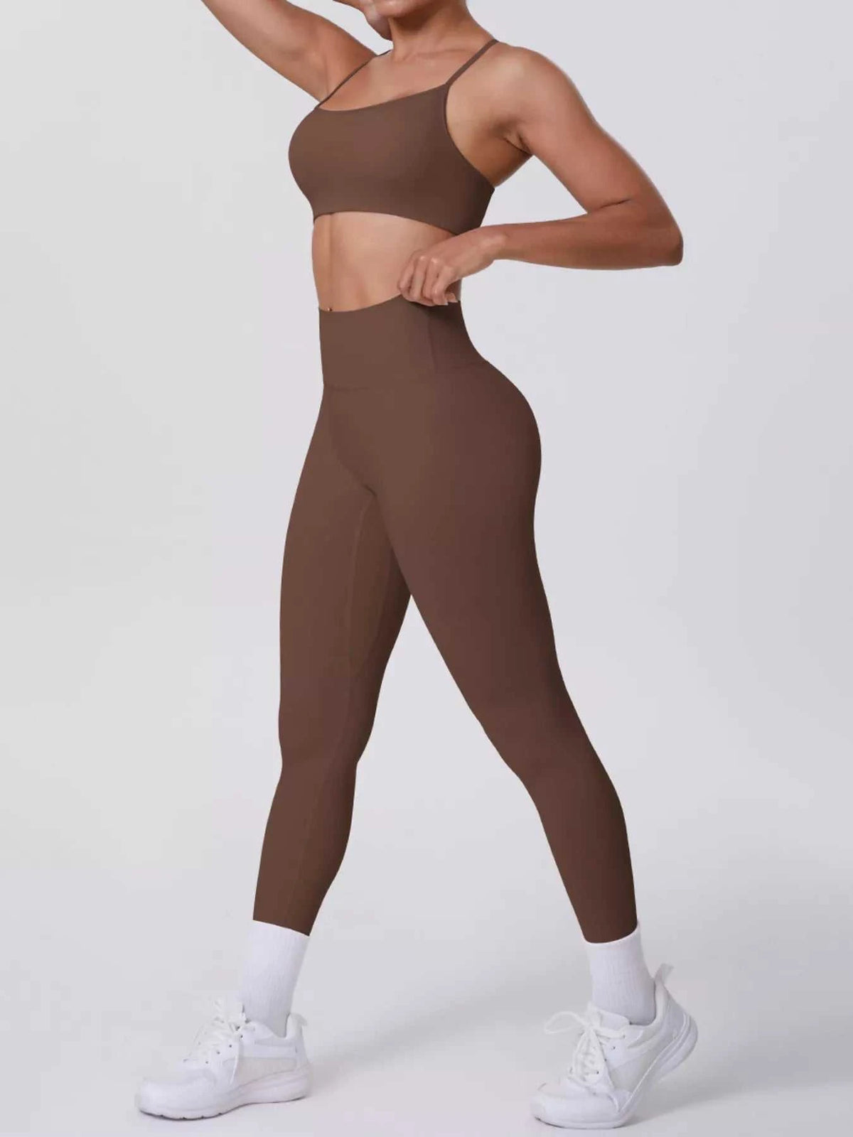 Criss-Cross Back Cami and Leggings Active Set 101006319091881 80 Affordable Fashion Under $100 Jerry's Apparel 