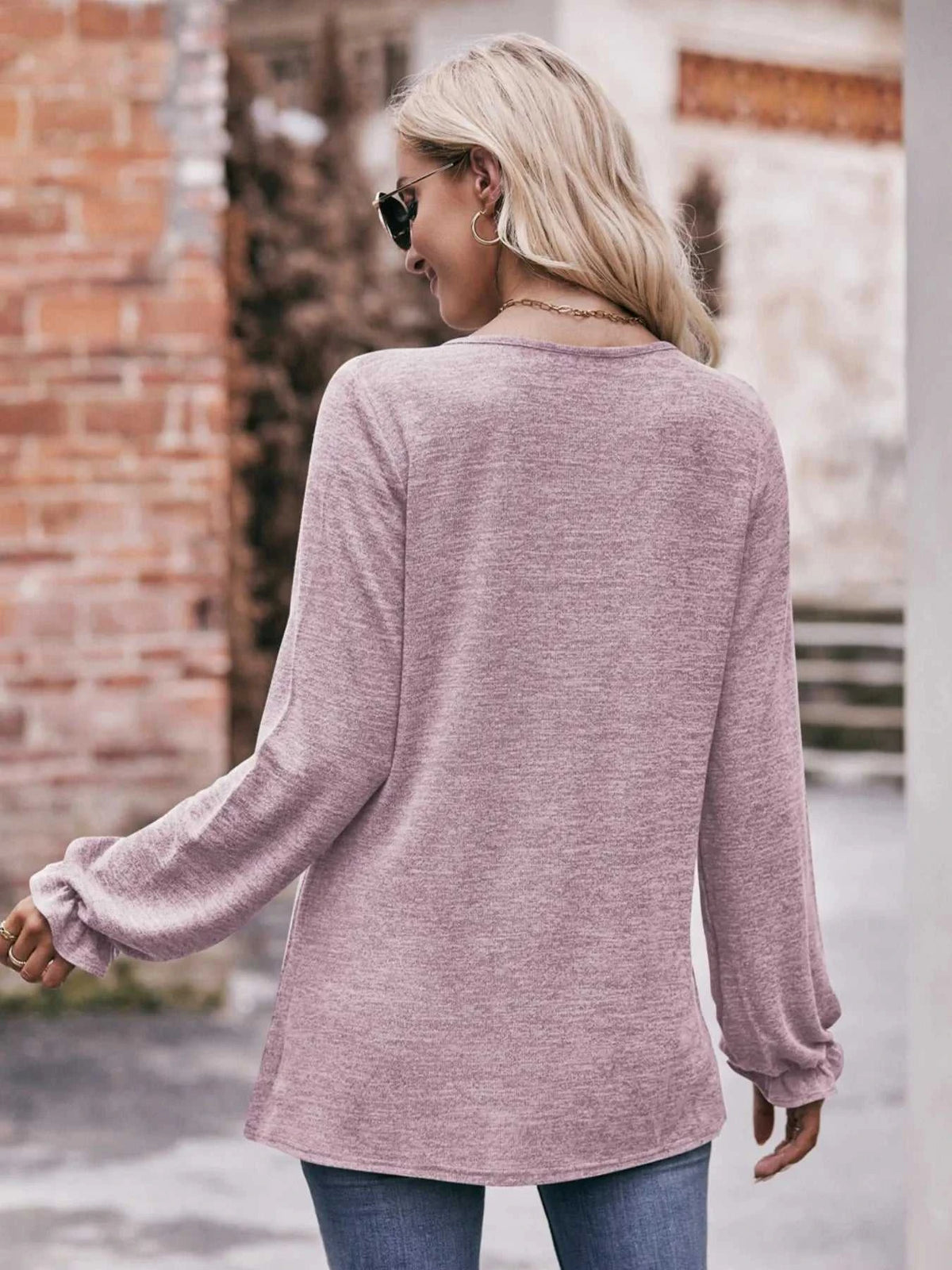 Round Neck Long Sleeve Casual T-Shirt 100100344414707 29 Affordable Fashion Under $100 Jerry's Apparel 