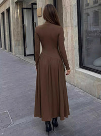 Mock Neck Long Sleeve Midi Dress 100100147422715 46 Affordable Fashion Under $100 Jerry's Apparel 