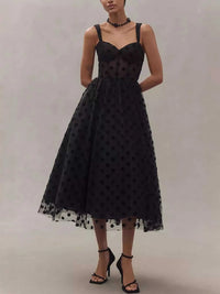 Polka Dot Tulle Sleeveless Midi Dress 100100076066300 50 Affordable Fashion Under $100 Jerry's Apparel 