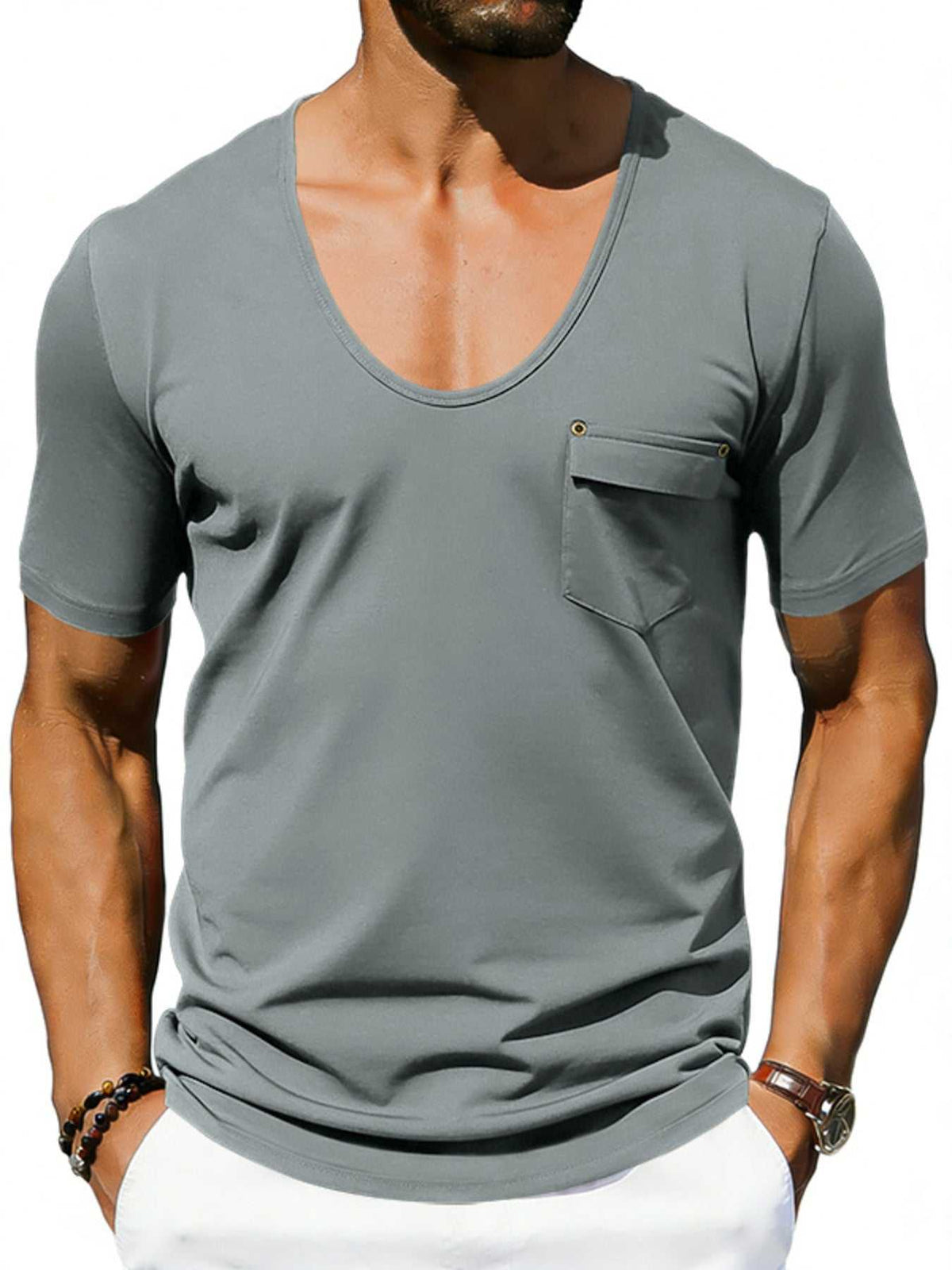 Men's Full Size Short Sleeve Pocket T-Shirt Plus Size 100400354599471 23 Affordable Fashion Under $100 Jerry's Apparel 