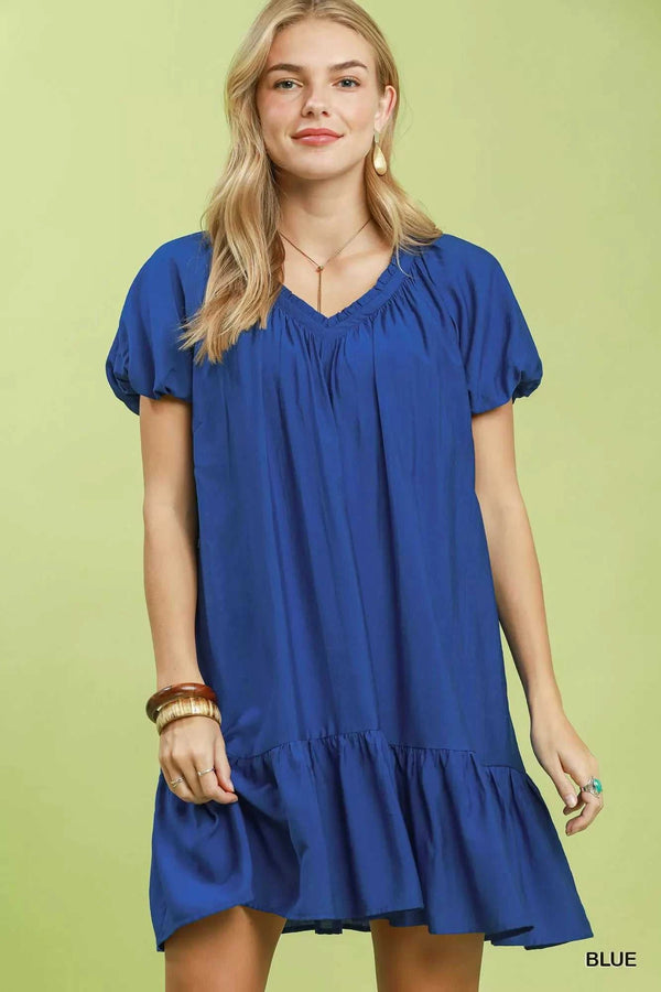 Umgee Ruffle Hem Shift Mini Dress 100100091681823 55 Affordable Fashion Under $100 Jerry's Apparel 