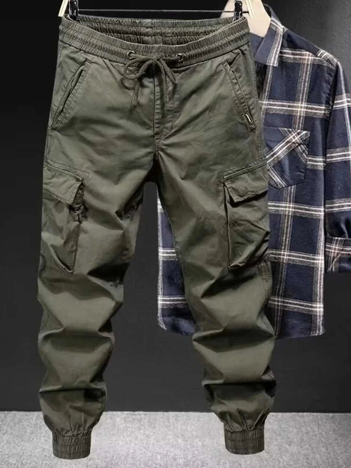Men's Plus Size Drawstring Joggers with Pockets 100400251609832 32 Affordable Fashion Under $100 Jerry's Apparel 
