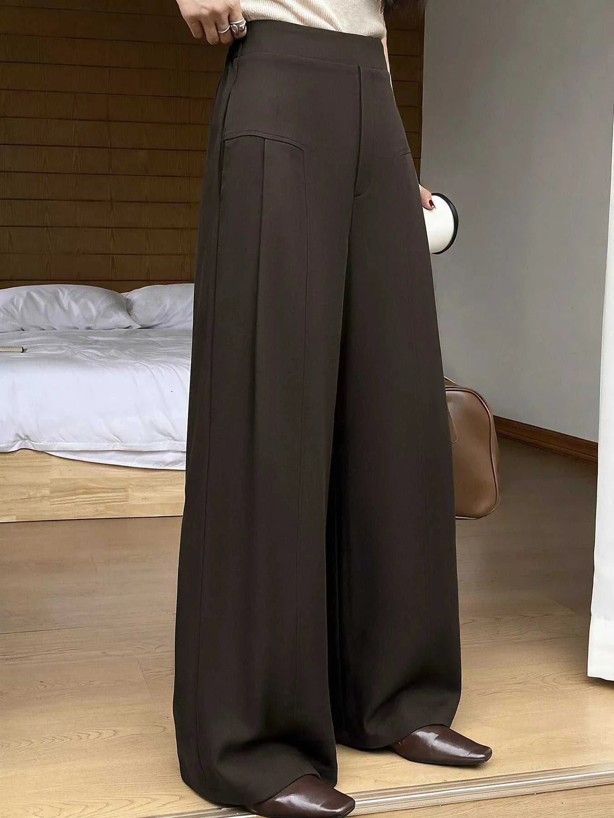 High-Waisted Wide-Leg Pants 101001194723053 36 Affordable Fashion Under $100 Jerry's Apparel 