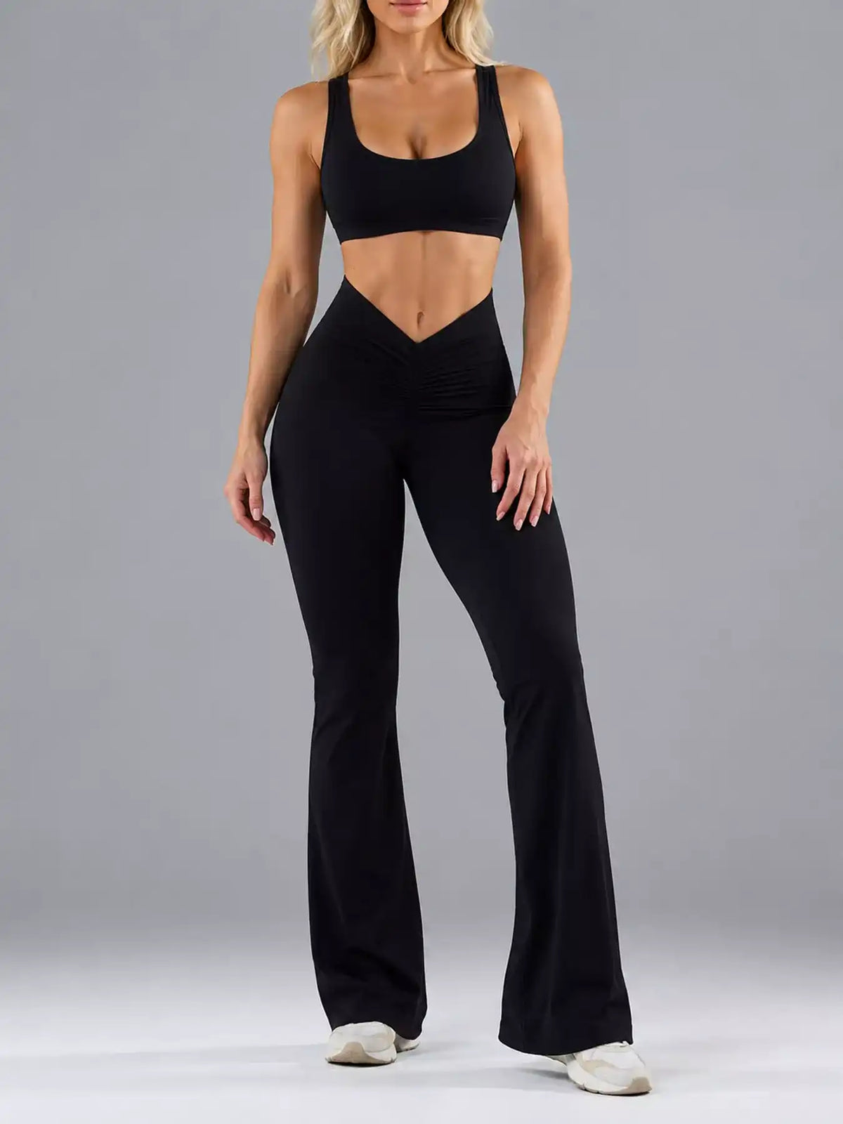 Seamless Scoop Neck Active Jumpsuit with Flared Leg Design 101006359860256 23 Affordable Fashion Under $100 Jerry's Apparel 