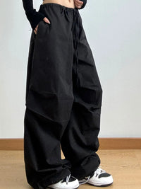 Wide Leg Casual Drawstring Pants