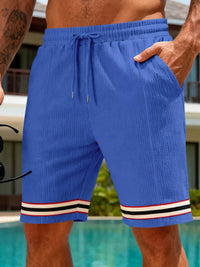 Men's Full Size Textured Knit Drawstring Shorts Plus Size 100400916555342 23 Affordable Fashion Under $100 Jerry's Apparel 