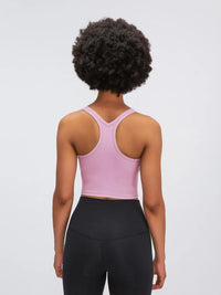 Millennia Scoop Neck Active Tank with Detachable Chest Pads
