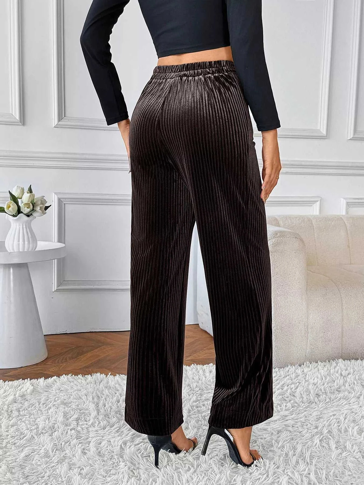 High-Waisted Wide-Leg Pants 100100380349769 39 Affordable Fashion Under $100 Jerry's Apparel 
