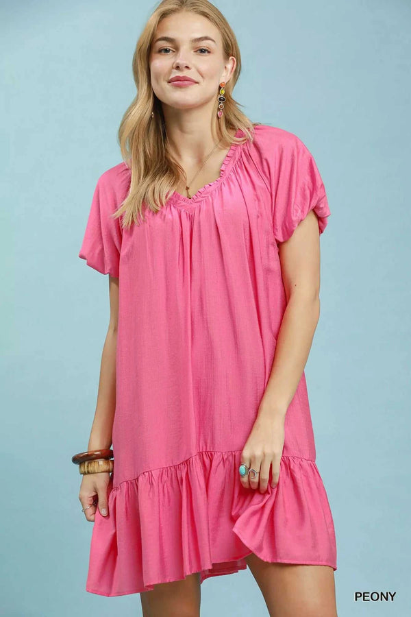 Umgee Ruffle Hem Shift Mini Dress 100100097541318 55 Affordable Fashion Under $100 Jerry's Apparel 