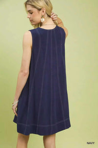 Umgee Linen Sleeveless Swing Dress 100100511051020 55 Affordable Fashion Under $100 Jerry's Apparel 