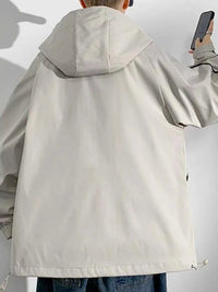Men's Plus Size Contrast Trim Zip Up Jacket 100400512099541 112 Fashion Forward Plus Size Clothing Jerry's Apparel 