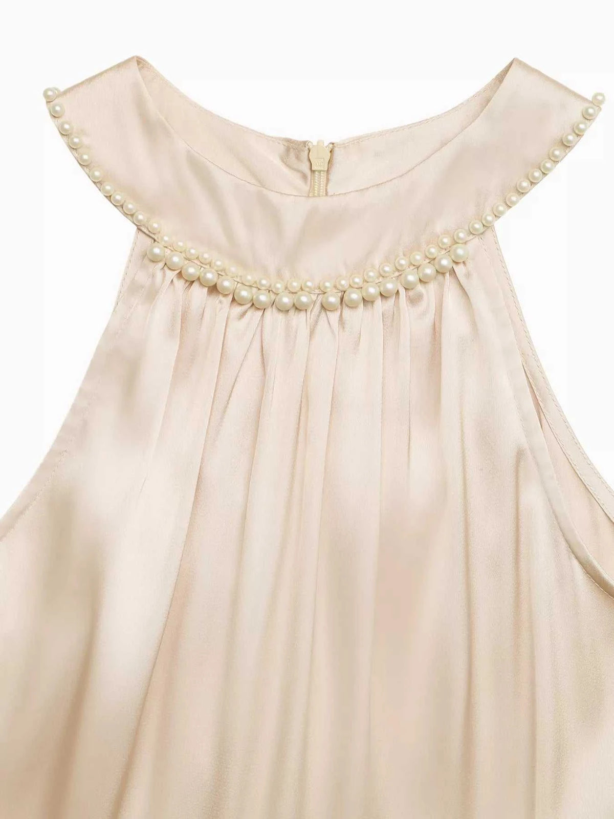 Pearl Halter Satin Midi Dress 100100775646094 37 Affordable Fashion Under $100 Jerry's Apparel 