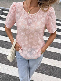 Floral Embroidered Pearl Trim Blouse 100100917125958 31 Affordable Fashion Under $100 Jerry's Apparel 