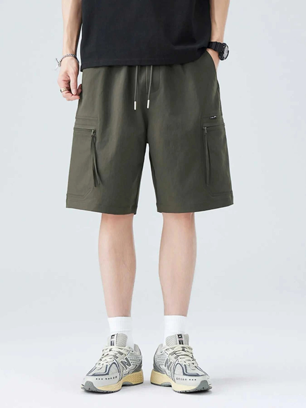 Men's Plus Size Drawstring Casual Cargo Shorts 100400260821001 58 Affordable Fashion Under $100 Jerry's Apparel 