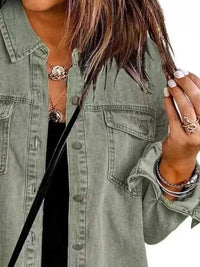 Frayed Hem Button Up Denim Jacket 101003454841681 50 Affordable Fashion Under $100 Jerry's Apparel 