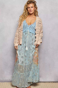 POL Open-Knit Floral Button Cardigan 100100789231530 66 Affordable Fashion Under $100 Jerry's Apparel 