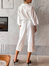 Tie Waist Wide Leg Jumpsuit