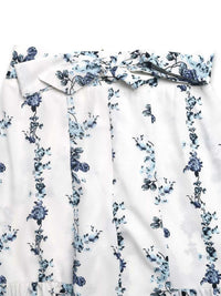 Floral Print Tie Front Wide Leg Pants 100100692354111 39 Affordable Fashion Under $100 Jerry's Apparel 
