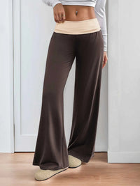 Contrast Waistband Wide Leg Pants 100100919641935 32 Affordable Fashion Under $100 Jerry's Apparel 