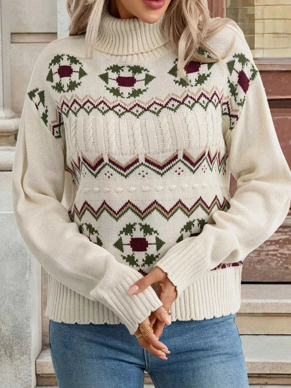 Cable Knit Turtleneck Sweater 100100340527321 59 Affordable Fashion Under $100 Jerry's Apparel 