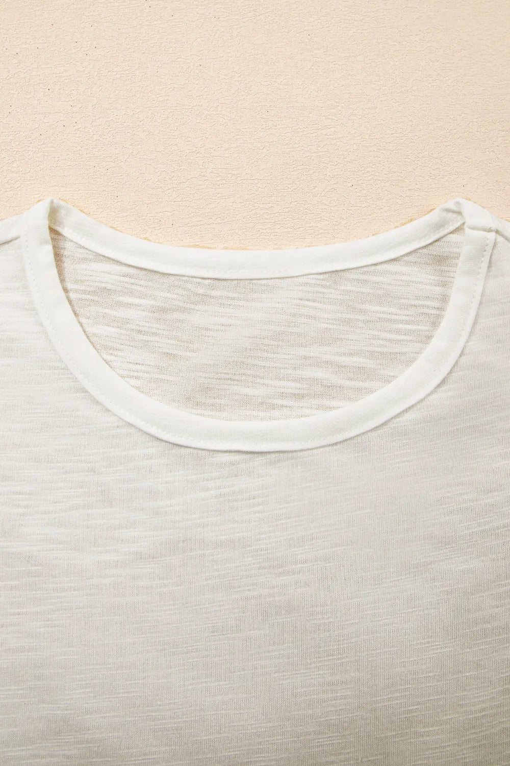 Ruffled Round Neck Cap Sleeve Blouse
