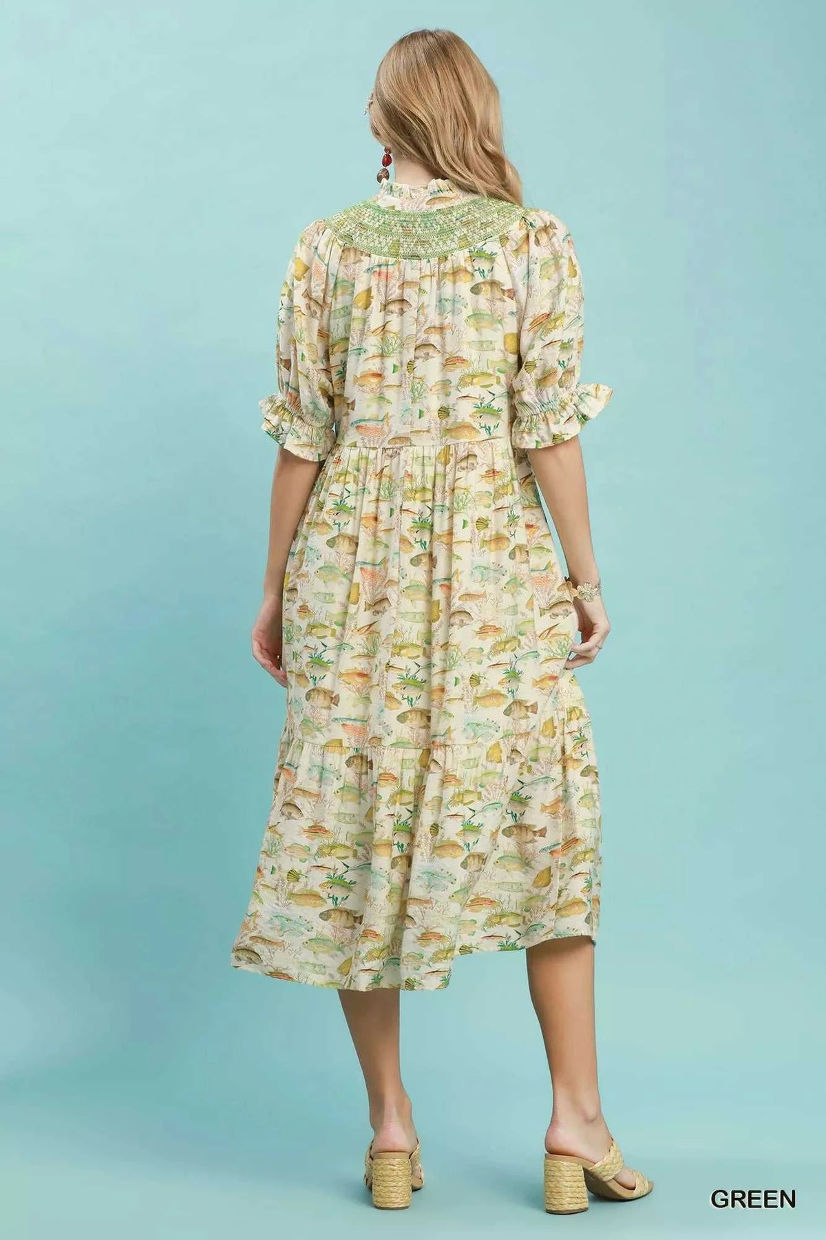 Umgee Print Tiered Midi Dress 100100917281451 66 Affordable Fashion Under $100 Jerry's Apparel 