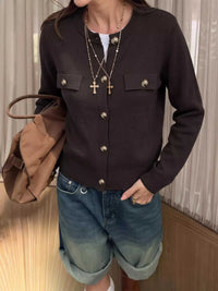 Button Down Long Sleeve Cardigan 101002733178083 56 Affordable Fashion Under $100 Jerry's Apparel 