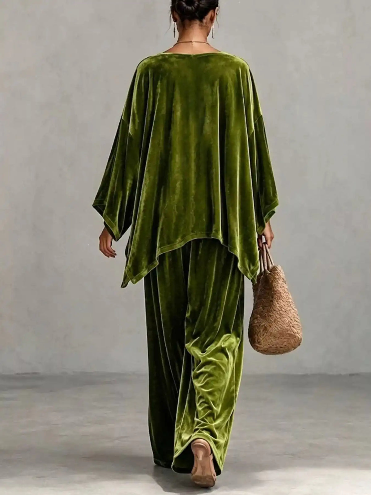 Full Size Asymmetrical Top and Wide Leg Pants Set Plus Size 101001927528588 54 Affordable Fashion Under $100 Jerry's Apparel 