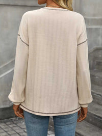 Casual Pocket Detail Long Sleeve T-Shirt 100100634941876 34 Affordable Fashion Under $100 Jerry's Apparel 