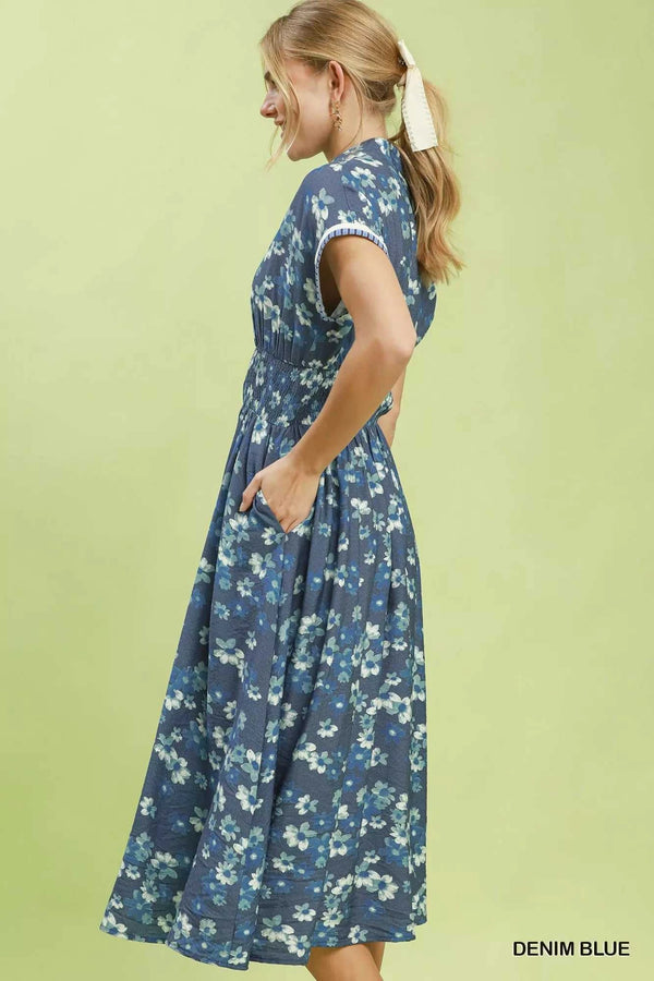 Umgee Ruffle Sleeve Henley Shift Dress 100100370371105 66 Gifts for Her Jerry's Apparel 