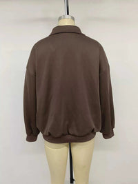 Polo Collar Dropped Shoulder Sweatshirt 101001441301221 39 Affordable Fashion Under $100 Jerry's Apparel 