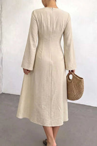 Ruched Long Sleeve Midi Dress 100100582091487 37 Affordable Fashion Under $100 Jerry's Apparel 