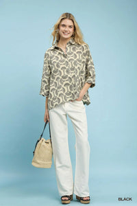Umgee Printed Button Down Shirt 100100630031788 55 Affordable Fashion Under $100 Jerry's Apparel 