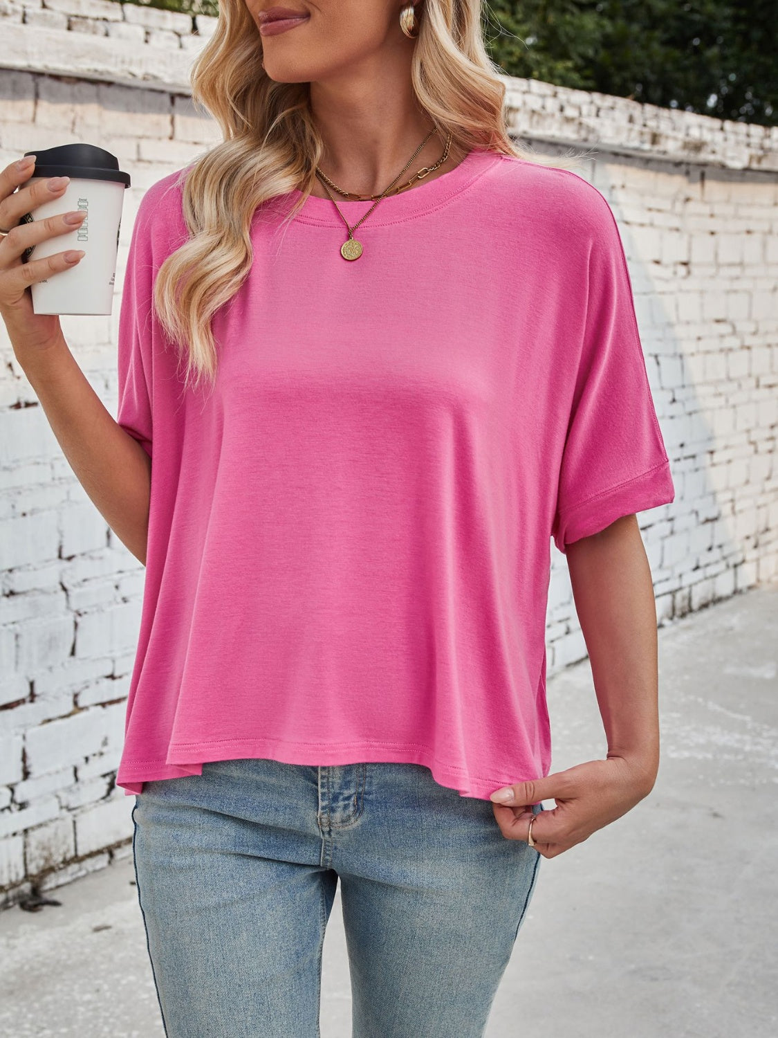 Lovelet Round Neck Half Sleeve T-Shirt