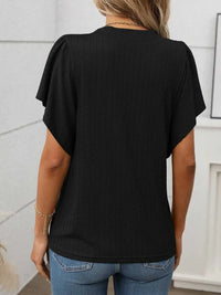 Round Neck Flutter Sleeve T-Shirt 100100468281947 23 Affordable Fashion Under $100 Jerry's Apparel 