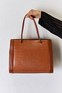 Texture PU Leather Handbag