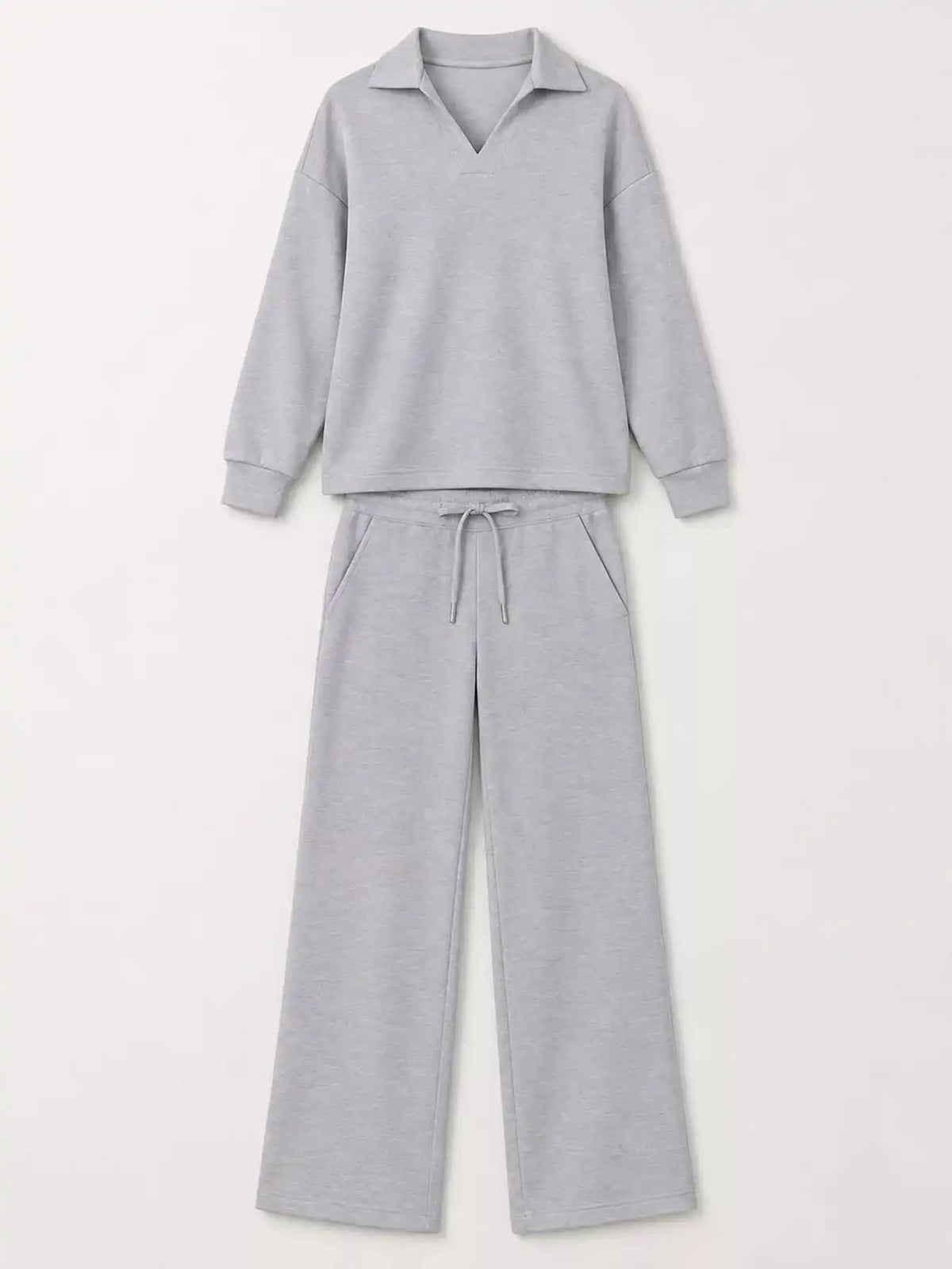 Dropped Shoulder Top and Pants Set 101001926020102 36 Women's Pants Set Gifts for Her Jerry's Apparel 