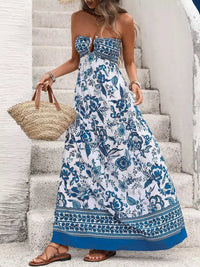 Floral Print Strapless Maxi Dress 100100867114481 42 Affordable Fashion Under $100 Jerry's Apparel 