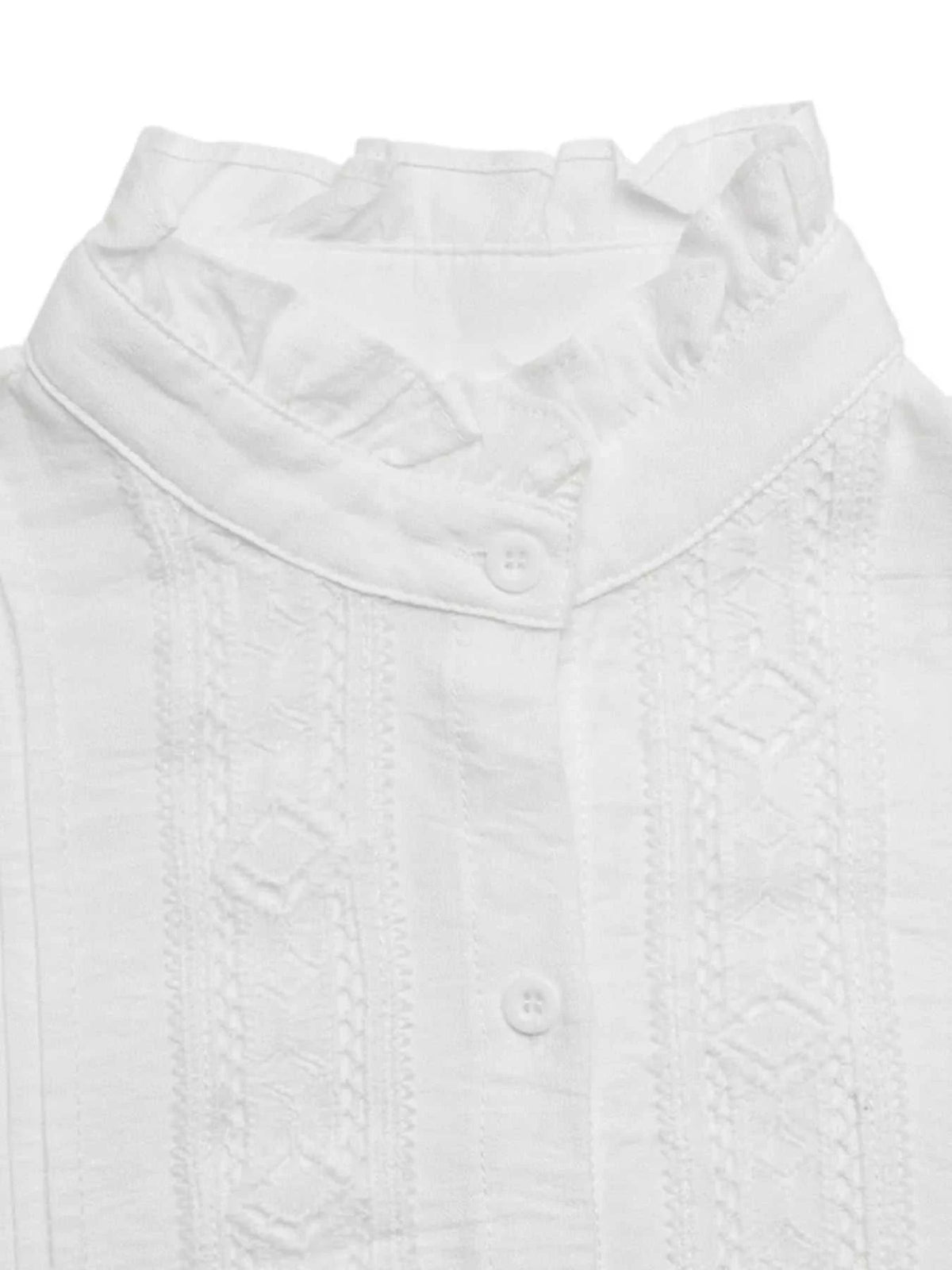 Lace Trim Long Sleeve Shirt 100100283279999 50 Affordable Fashion Under $100 Jerry's Apparel 
