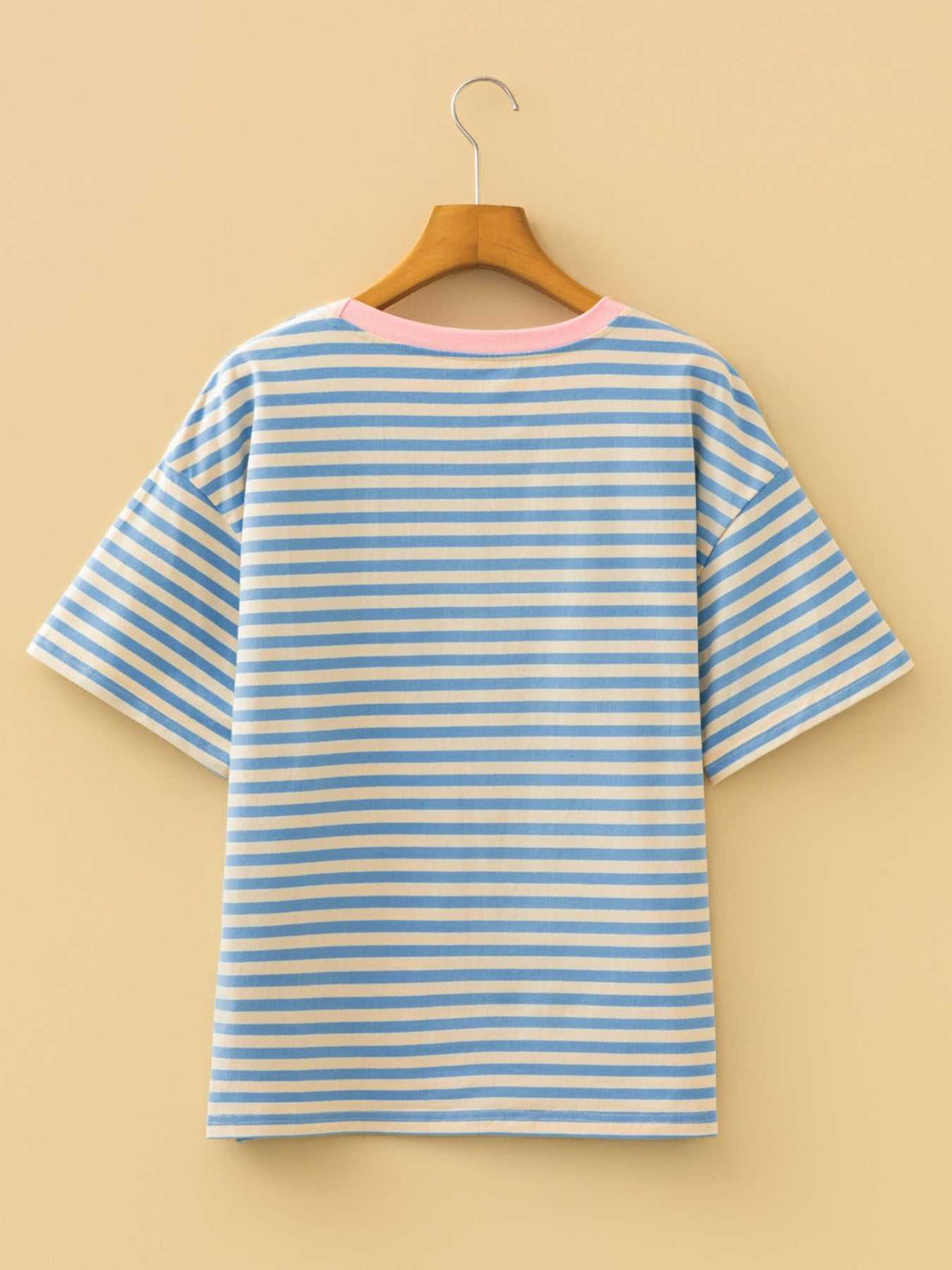 Striped Round Neck Casual T-Shirt 100100732461162 24 Affordable Fashion Under $100 Jerry's Apparel 